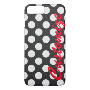 Capa Para iPhone Da Case-Mate Bolinhas preto e branco personalizadas