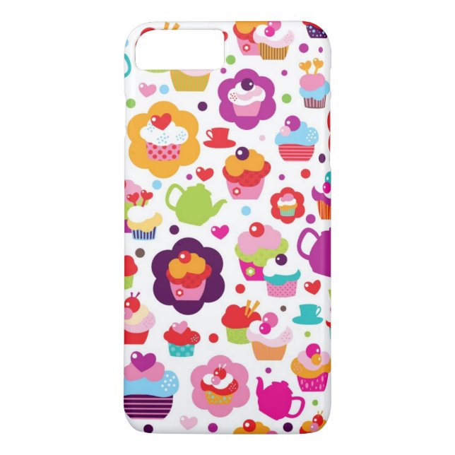 Capa Para iPhone, Case-Mate Bolo bonito do copo e pote do chá (Verso)