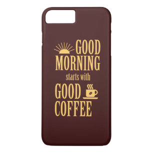 Capa Para iPhone Da Case-Mate Bom dia começa com bom café