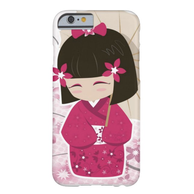 Capa Para iPhone, Case-Mate Boneca bonito de Sakura Kokeshi (Verso)