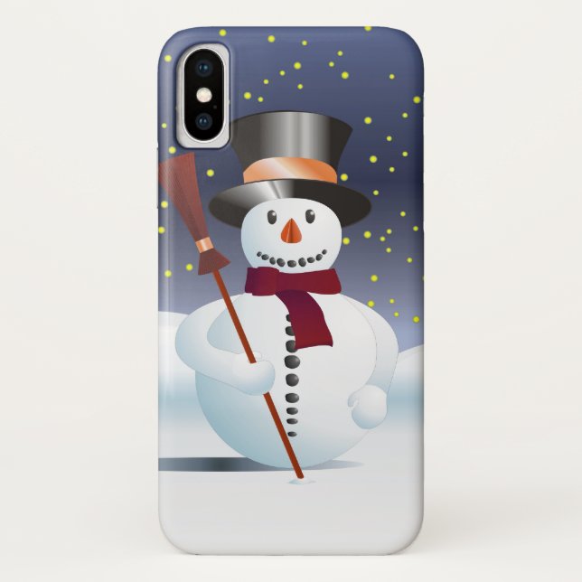 Capa Para iPhone, Case-Mate Boneco de neve para o Natal (Verso)