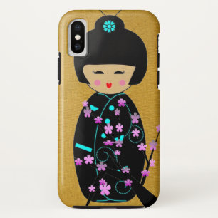 Capa Para iPhone X Bonecos Asiáticos