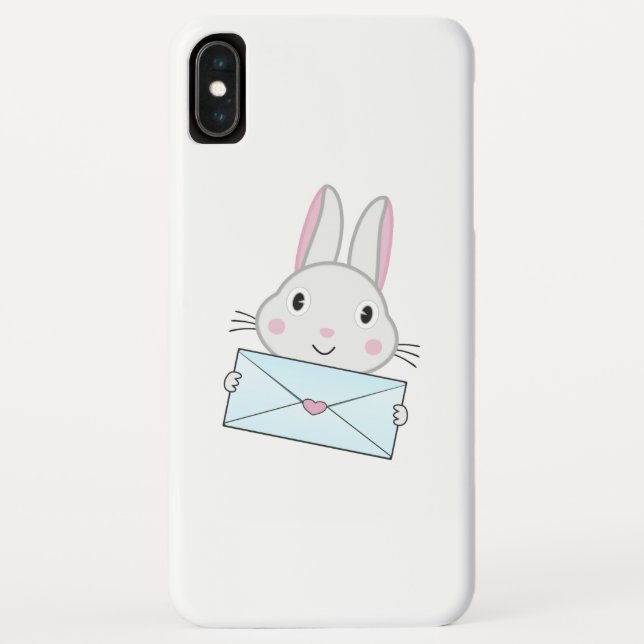 Capa Para iPhone, Case-Mate Bonito coelhinho segurando carta de amor (Verso)