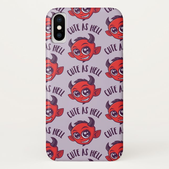 Capa Para iPhone, Case-Mate Bonito como Inferno Diabo com Texto Escuro (Verso)