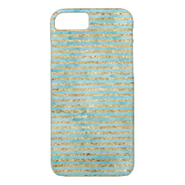 Capa Para iPhone Da Case-Mate Bonito faixas de aquarela Dourada