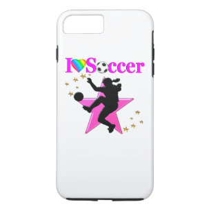 CAPA iPhone 8 PLUS/7 PLUS BONITO PINO I AMO DESIGN DE FUTEBOL