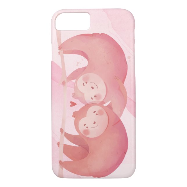 Capa Para iPhone, Case-Mate Bons Sloths No Amor (Verso)
