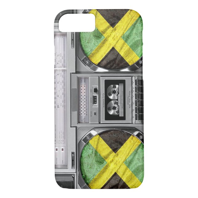 Capa Para iPhone, Case-Mate Boombox da Jamaica (Verso)