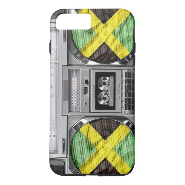 Capa Para iPhone, Case-Mate Boombox da Jamaica (Verso)