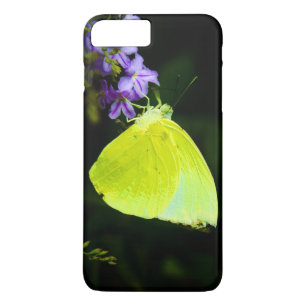 Capa Para iPhone Da Case-Mate Borboleta amarela na flor roxa