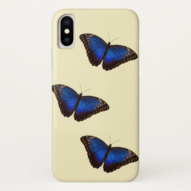 Capa Para iPhone, Case-Mate Borboleta Azul Morpho (Verso)