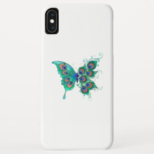 Capa Para iPhone Da Case-Mate Borboleta com Penas de Pavão Verde