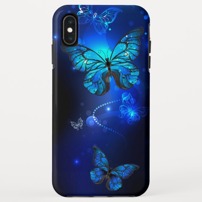 Capa Para iPhone, Case-Mate Borboleta Morpho em Fundo Escuro (Verso)