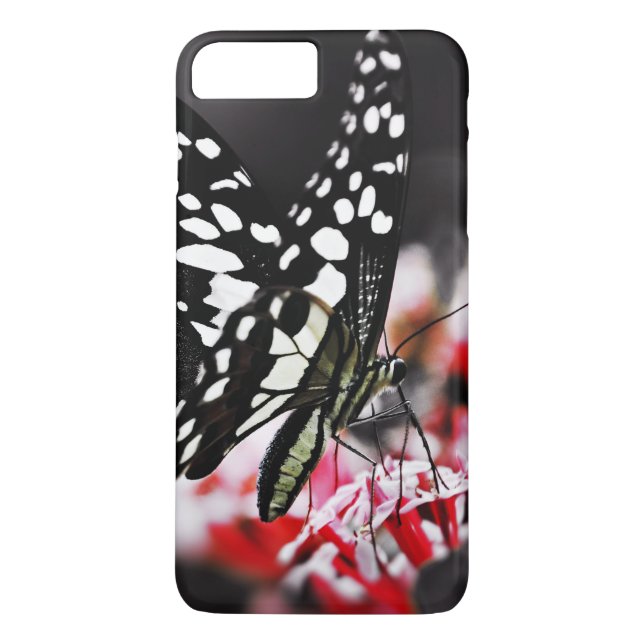 Capa Para iPhone, Case-Mate Borboleta na Flor Vermelha (Verso)