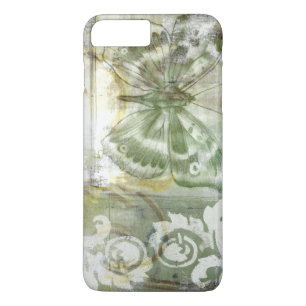 Capa iPhone 8 Plus/7 Plus Borboleta Verde Indefinida com Porta de Ironwork