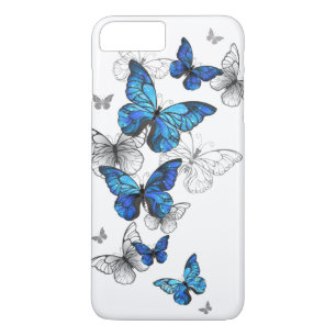 Capa iPhone 8 Plus/7 Plus Borboletas Azuis Morpho