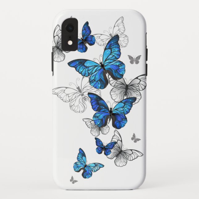 Capa Para iPhone, Case-Mate Borboletas Azuis Morpho (Verso)
