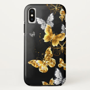 Capa Para iPhone Da Case-Mate Borboletas Douradas e brancas