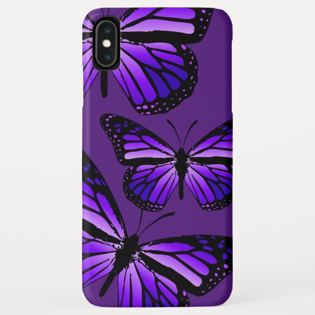 Capa Para iPhone, Case-Mate Borboletas Monarcas em Roxo (Verso)