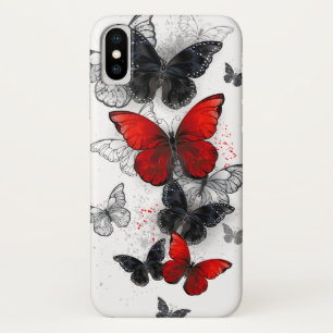 Capa Para iPhone Da Case-Mate Borboletas Negras e Vermelhas