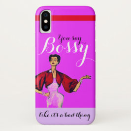 Capa Para iPhone Da Case-Mate Bossy Gal Retro Magenta