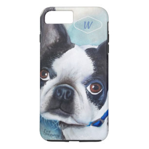 CAPA iPhone 8 PLUS/7 PLUS BOSTON PRETO E BRANCO TERRIER