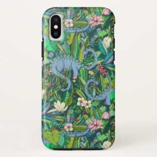 Capa Para iPhone Da Case-Mate Botânico improvável com os dinossauros - verdes