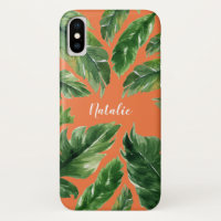 Botânico moderno da folha tropical verde de