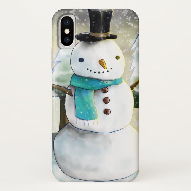 Capa Para iPhone, Case-Mate Branca de Neve na Cena de Natal de inverno (Verso)