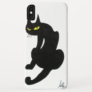 Capa Para iPhone Da Case-Mate Branco do CAT PRETO de NINJA
