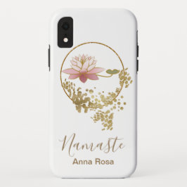 Capa Para iPhone Da Case-Mate Branco Dourado feminino do zen do brilho de