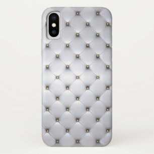 Capa Para iPhone Da Case-Mate Branco e ouro de Pintuck