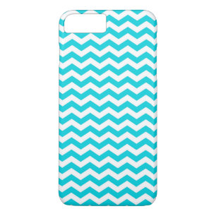 Capa Para iPhone Da Case-Mate Branco e teste padrão de ziguezague do Aqua