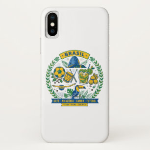 Capa Para iPhone Da Case-Mate Brasil Culture Badge Cafe Samba Futebol Amazonia