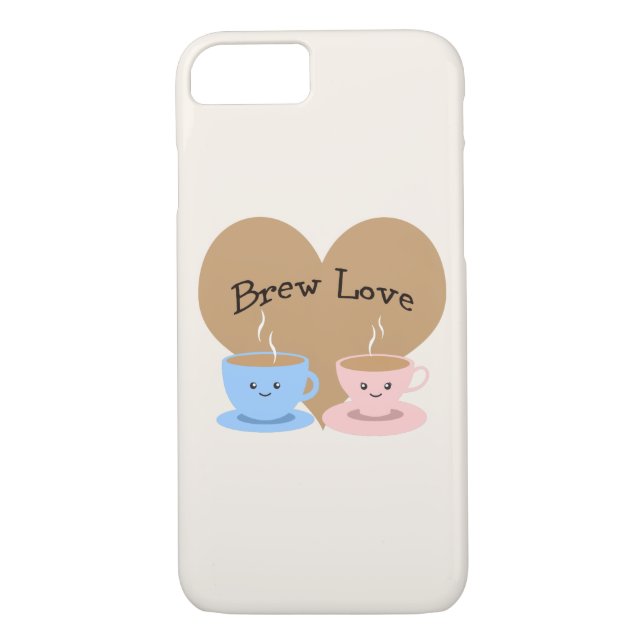 Capa Para iPhone, Case-Mate Brew Love! Mugs de café (Verso)
