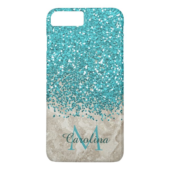 Capa Para iPhone, Case-Mate Brilhante Azul Teal, Cinza Móvel (Verso)