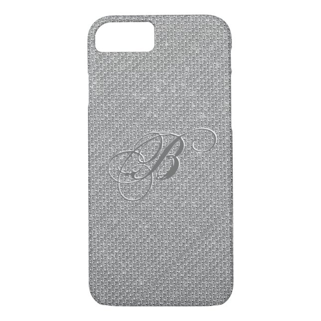 Capa Para iPhone, Case-Mate Brilhante de Ouros Brancos Monogramas (Verso)