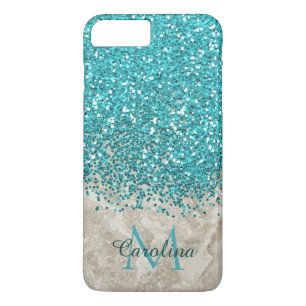 Capa iPhone 8 Plus/7 Plus Brilho Azul Teal, Cinza Móvel