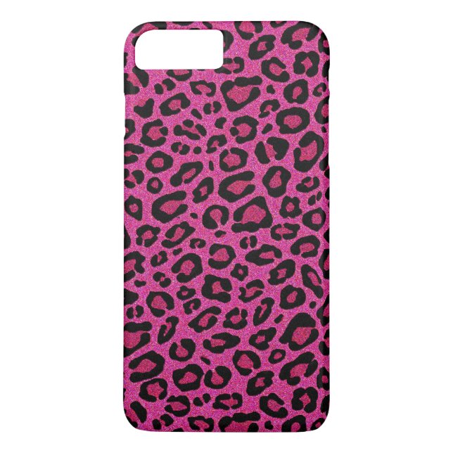 Capa Para iPhone, Case-Mate Brilho brilhante rosa-quente da pele do leopardo (Verso)