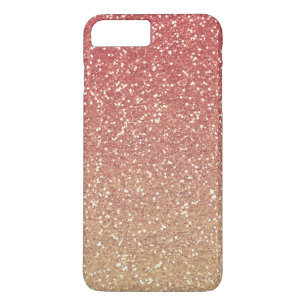 Capa Para iPhone Da Case-Mate Brilho Dourado cor-de-rosa coral do falso