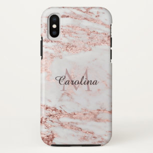 Capa Para iPhone Da Case-Mate Brilho Dourado cor-de-rosa, mármore, personalizad