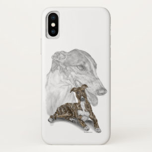 Capa Para iPhone Da Case-Mate Brindle Greyhound Dog Art