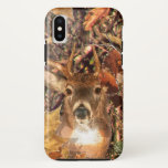 Capa Para iPhone Da Case-Mate Buck em Camouflage White Tail Deer<br><div class="desc">Um design de Espírito Energético de Cabeça de Cerveja. Um traficante branco marca a composição visual de troféus no camo de outono que certamente fará uma impressão sobre ou fora das trilhas. Também carregar uma ampla seleção de bonés personalizados bordados para completar sua busca por algo especial.</div>