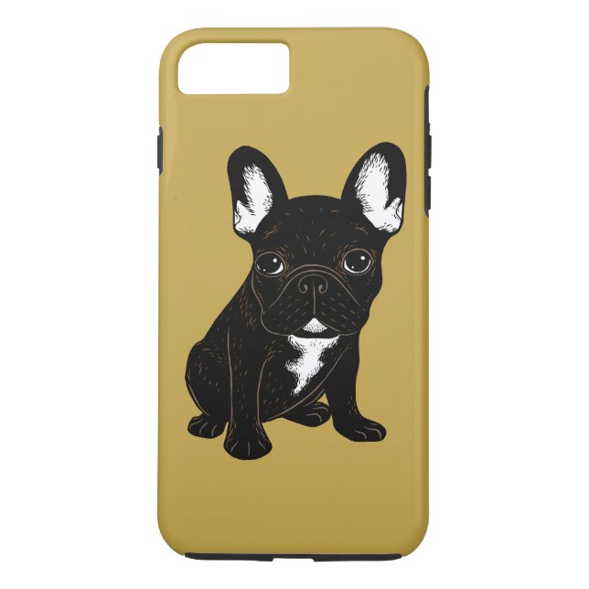 Capa Para iPhone, Case-Mate Buldogue francês rajado (Verso)