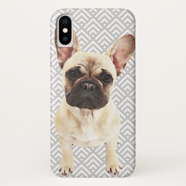 Capa Para iPhone, Case-Mate Bulldog Francês Repleto (Verso)