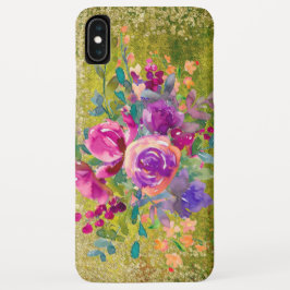 Capa Para iPhone Da Case-Mate Buquê de Flor de Aquarela em Verde Russo