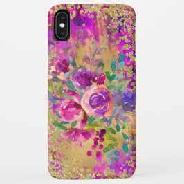 Capa Para iPhone Da Case-Mate Buquê de flor de aquarela rosa com framboesa