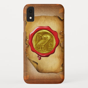 CAPA PARA iPhone DA Case-Mate BURAME DOURADO AMARELO-VERMELHO ANTIGO OWL