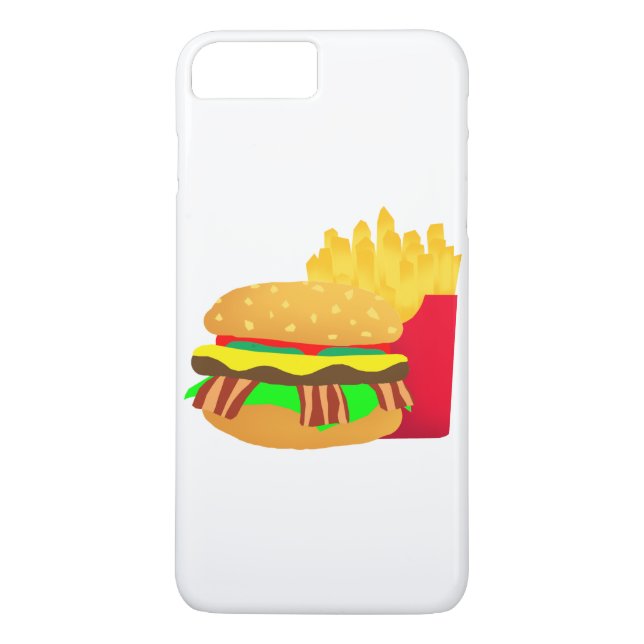 Capa Para iPhone, Case-Mate Burger e Fries (Verso)