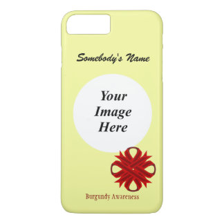 Capa Para iPhone Da Case-Mate Burgundy Clover Ribbon Tmpl por Kenneth Yoncich